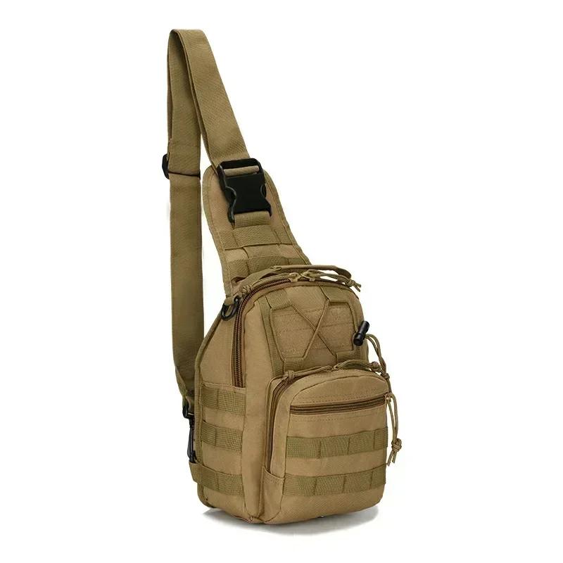 Tactical Shoulder Bag Nylon High Quality Bag Compact for Outdoor Sports Camping Hunting Adventure Single Shoulder Chest Backpack