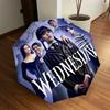 1pc Wednesday Automatic Folding Umbrella, Portable Collapsible Design, Casual Outdoor Accessory L1127118