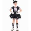 Costume da Clown Mimo per Ragazze 1 Giugno: Performance Teatrale Europea e Americana e Atto di Halloween