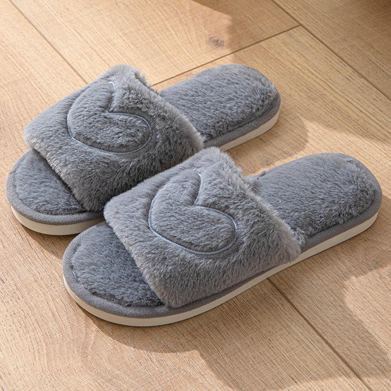 Fashion Fluffy Women's Slippers Home Plush Luxury Designer Woman Shoes Flat Autumn Winter Love Fashion Casual Footwear Fuzzy Fur Slides