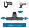 Complete Set of Barbed Pipe Fittings: Drip Irrigation Connectors Direct Elbow Tee Plug for 16/20/25mm Pipes
