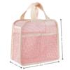 1 3Pcs Makeup Bag Mesh Handbag Portable Cosmetic Organizer Zipper Storage Pouch for Travel Purse and Lipstick