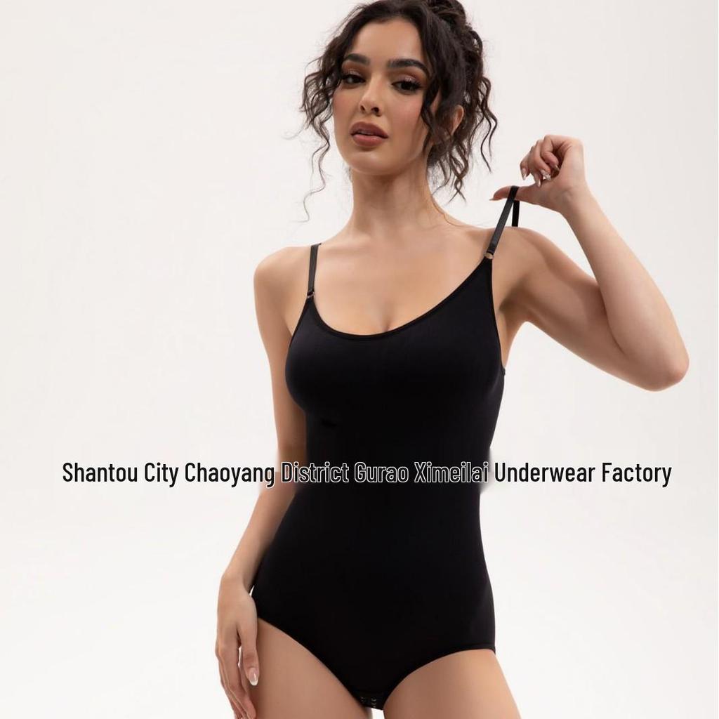 Women's Full Body Shapewear: Tummy Control, Open Crotch, Butt Lifting Bodysuit with Straps