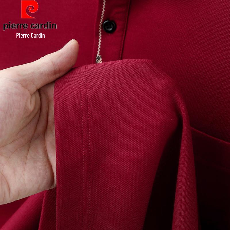 Pierre Cardin Men's Long-Sleeve Cotton Blend Polo Shirt