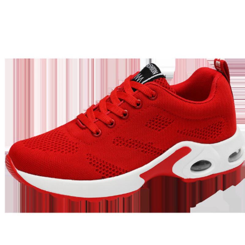 Spring Summer Student Air Cushion Shoes Running Shoes Flying Knit Sports Comfortable Mesh Casual Shoes Sports Shoes Breathable