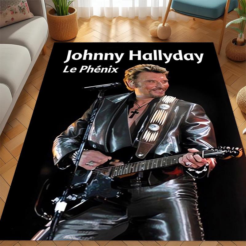 Johnny Hallyday: Le Phénix carpet Living room and bedroom mats printing Art Protective pad Room