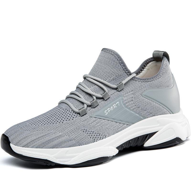 Men s 8CM Height Increasing Casual Running Shoes – Stylish Autumn Sports Sneakers 42
