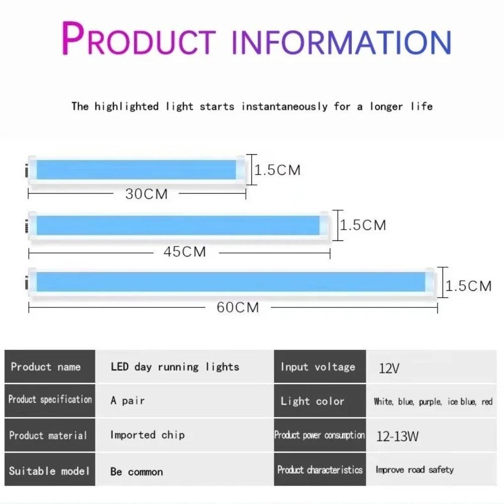 APP Control RGB LED Strip 12V Atmosphere Foot Light Waterproof Car Running Lights  Moto