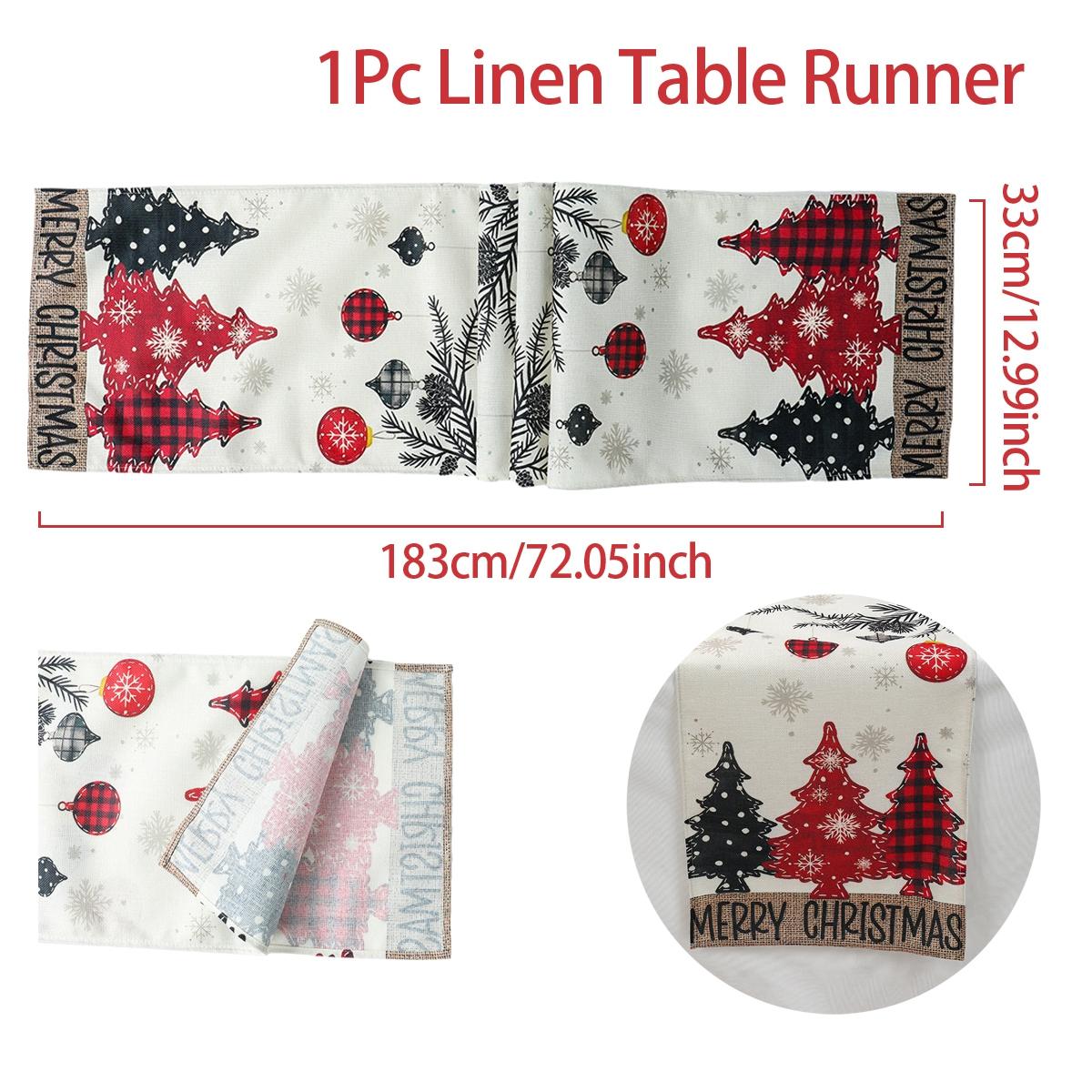 

Рождественская скатерть-дорожка Веселого Рождества Украшения для дома стол 2025 Рождественское украшение Рождество Navidad Natal Новогодний подарок 2025 мятный зеленый