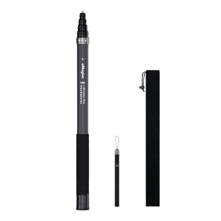 

300cm Invisible Selfie Stick Carbon Fiber High Stability Extension Rod with 1/4 Screw Mount for Action Camera Use 1