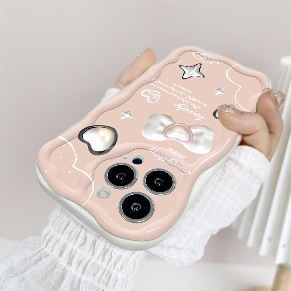 For Honor 90Lite X6B X8 Infinix Hot 30 40i 40Pro Smart8 Vivo V27 V29e V30e Moto G84 Fashion Girl Cream Texture Soft Silicone Full Lens Protect Casing