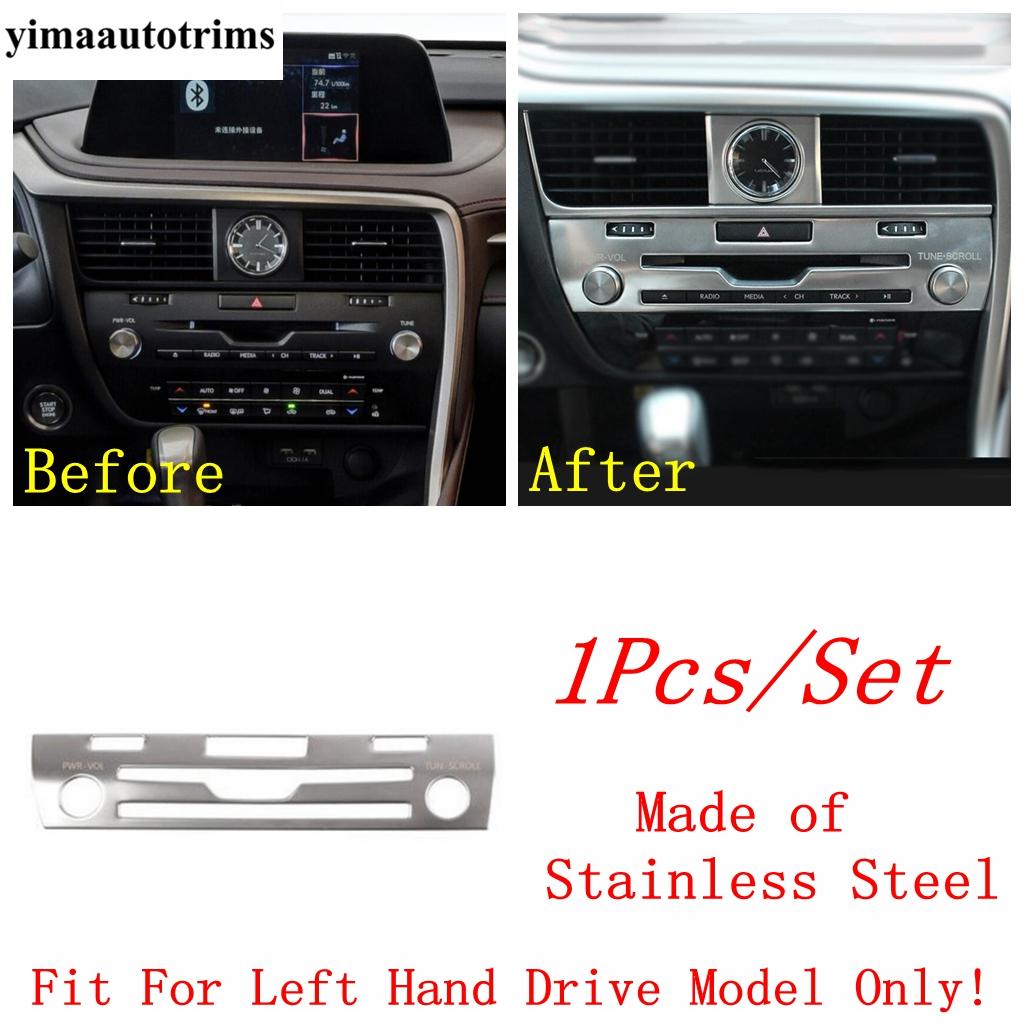 Central Control Air AC Navigation Frame / CD Panel / Multimedia Knob Cover Trim Accessories For Lexus RX 200T RX450H 2016 -