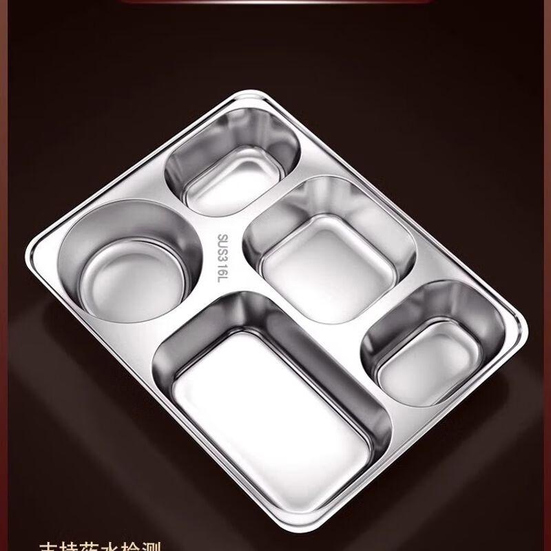 Edelstahl-Tablett mit Fächern