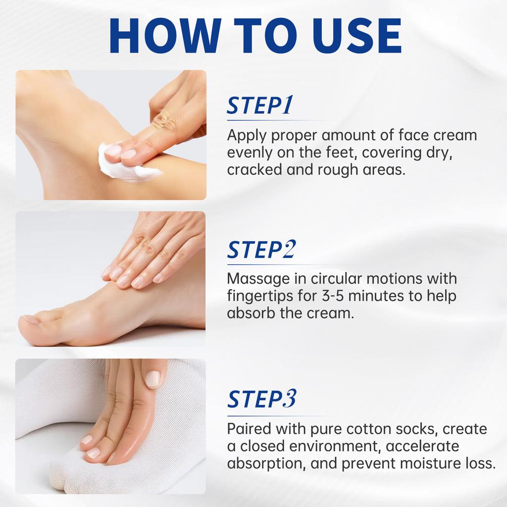 60% Urea Foot and Hand Cream Intensive Moisturizing Lock-in Hydration Repair Skin Barrier Deep Nourishing Cracked Skin Repair Unisex 100g less