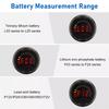 Mini Led Digital Voltmeter Dc Dc7-100V Display Round Two-Wire Car Voltage Current Meter Volt Detector Tester Monitor Pane
