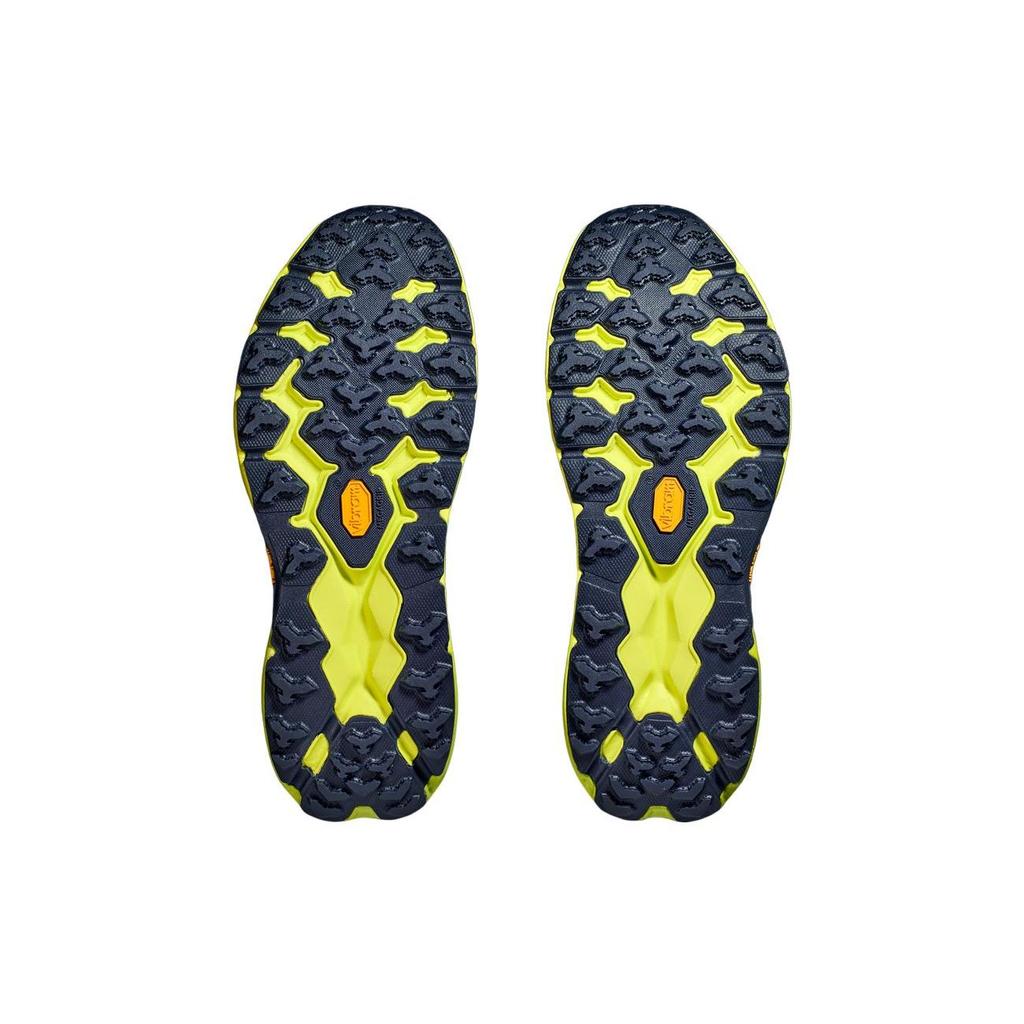 HOKA Speedgoat 5 2E Wide Stone Blue Men Joggesko Lime-Green 1123159-SBDCT