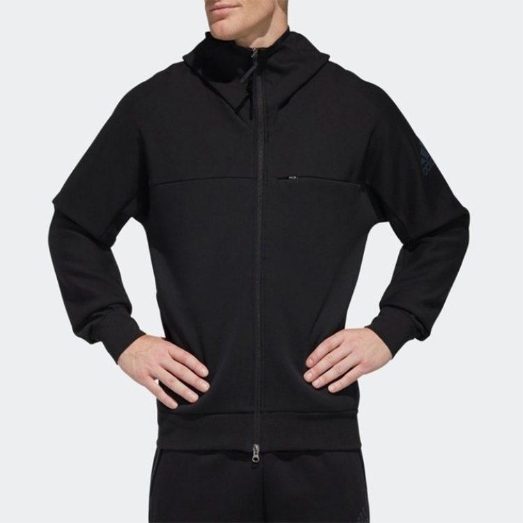 Adidas Jackets Men's Black Hooded Moderate Other FM9386