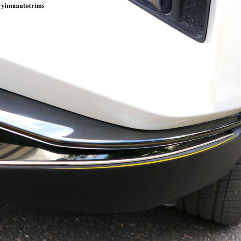 Car Front Lower Bottom Bumper Molding Strips Cover Trim Stainless Steel Accessories Exterior For Hyundai Tucson NX4  -