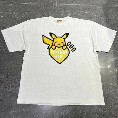 HUMAN MADE 25aw x POKEMON Graafiline T-särk Valge 3XL Osaka Piiratud Unisex T-särk