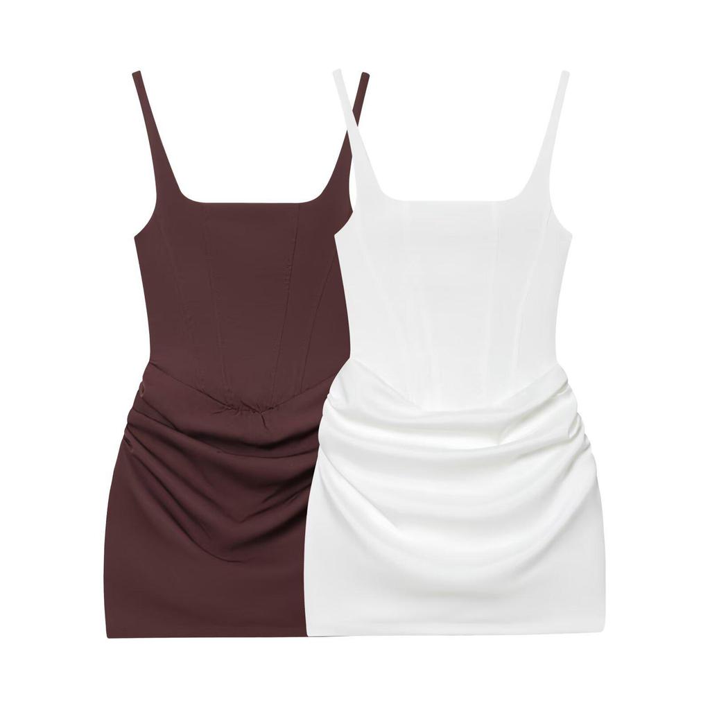 European & American Style 2025 Summer Elegant Sleeveless Bodycon Bandage Dress