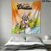 Diddl Wall Tapestry Aesthetic Wall Hanging Printed Fabric Blanket Decorative Tapestries for Bedroom Living Room Home Decor