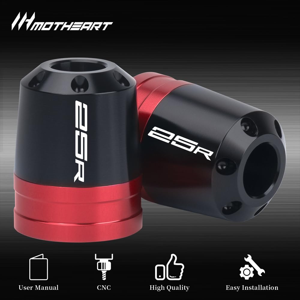 MotHeart Motorcycle Bar End Sliders Fit Ninja 25R 2021-2022 Motorcycle Handlebar End Protector Motorcycle