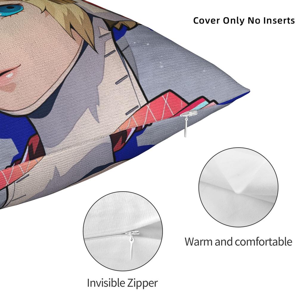 Pillow Cover P-Personas Characters Kawaii Pillow Case For Sofa Home Decoration Pillowcases