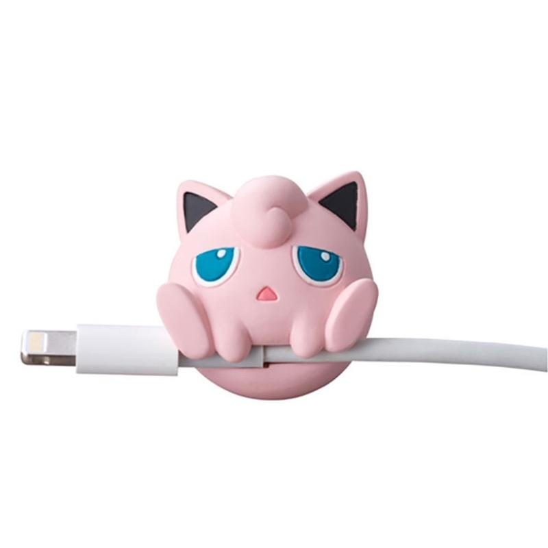 Round Usb Pikachu Data Cable Protector Accessory Cartoon Eevee Snorlax  Decor