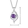 Kailaimei Korean Style Heart Pendant Necklace - Trendy Clavicle Chain Korean Accessories