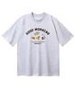 BEMIGHTY Coffee & Bread Oversized Short Sleeve T-Shirt [Light Gray] (B Type)
