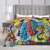 Super Zings Game  Soft Warm Blanket Superthing Travel Plush Throw Blanket Funny Home Decor Flannel Bedspread Sofa Bed Cover