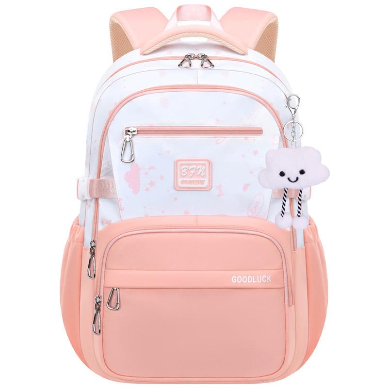 Cartoon Backpack For Middle School Girls With Breathable Waterproof Material For School And Travel