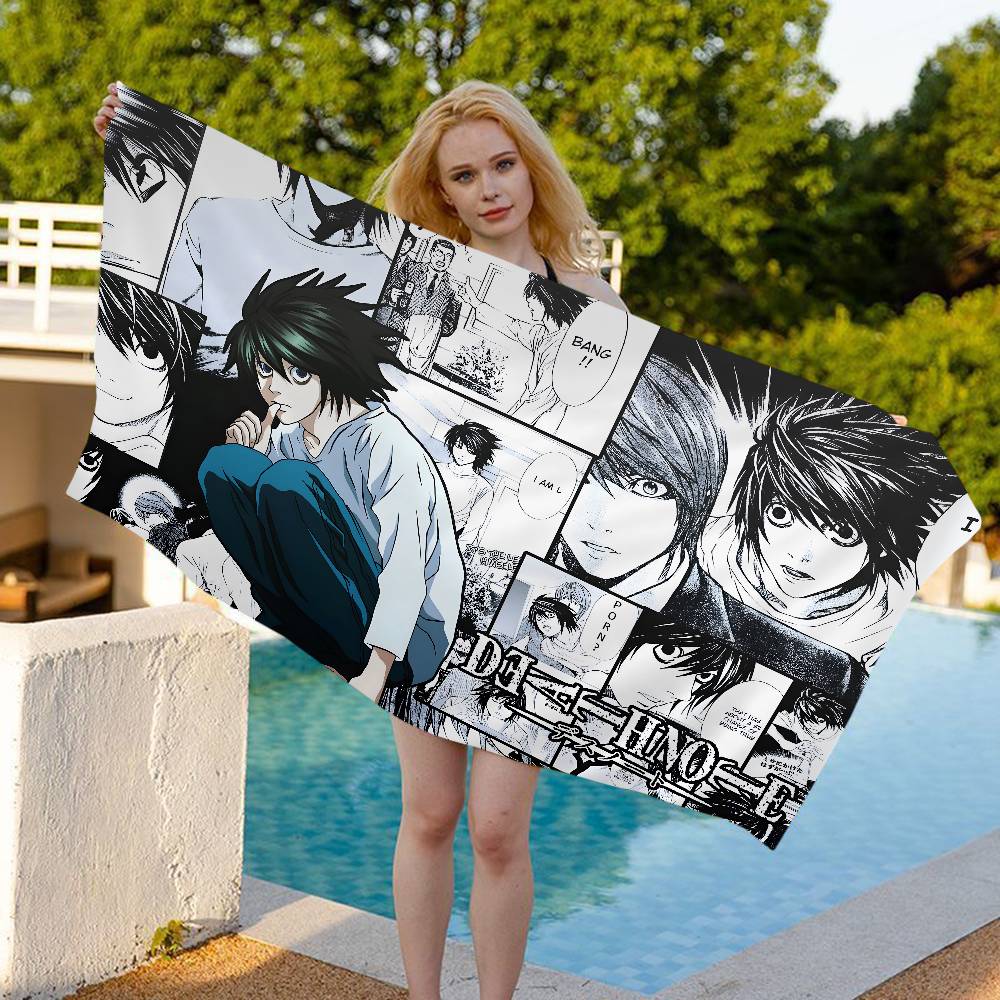 Anime Death Note Microfiber Beach Towel Absorbent Quick dry Soft Yoga Swimming Resort Mountain Climbing Towel