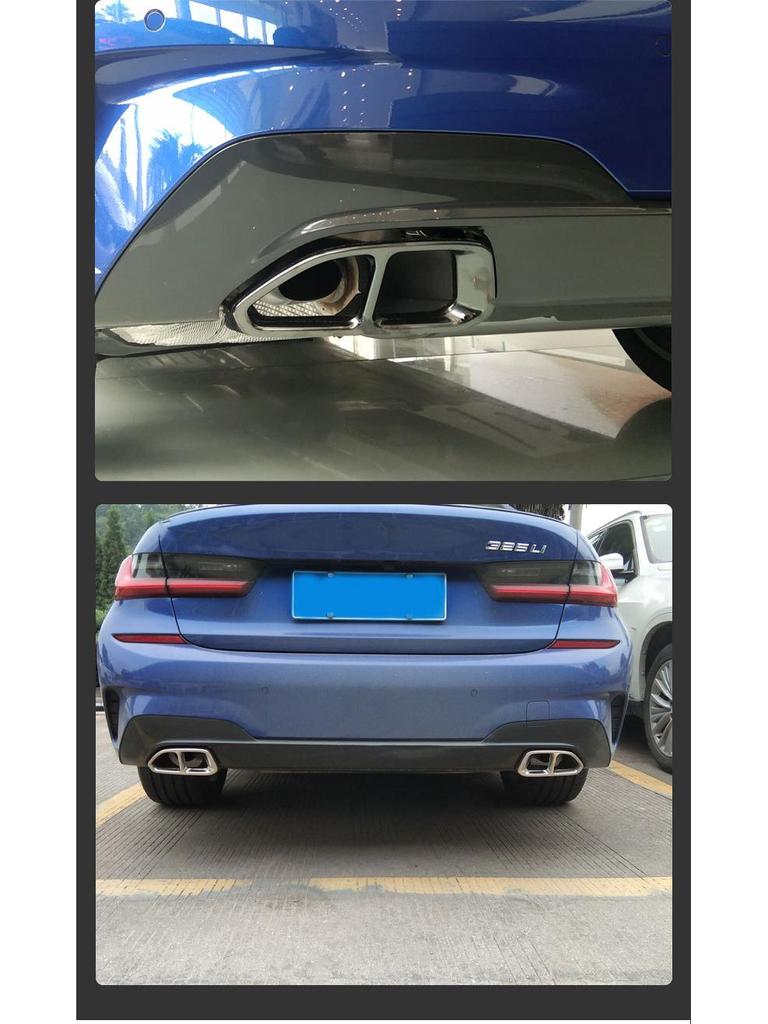 Stainless Steel Exhaust Covers for 2020 BMW 3 Series