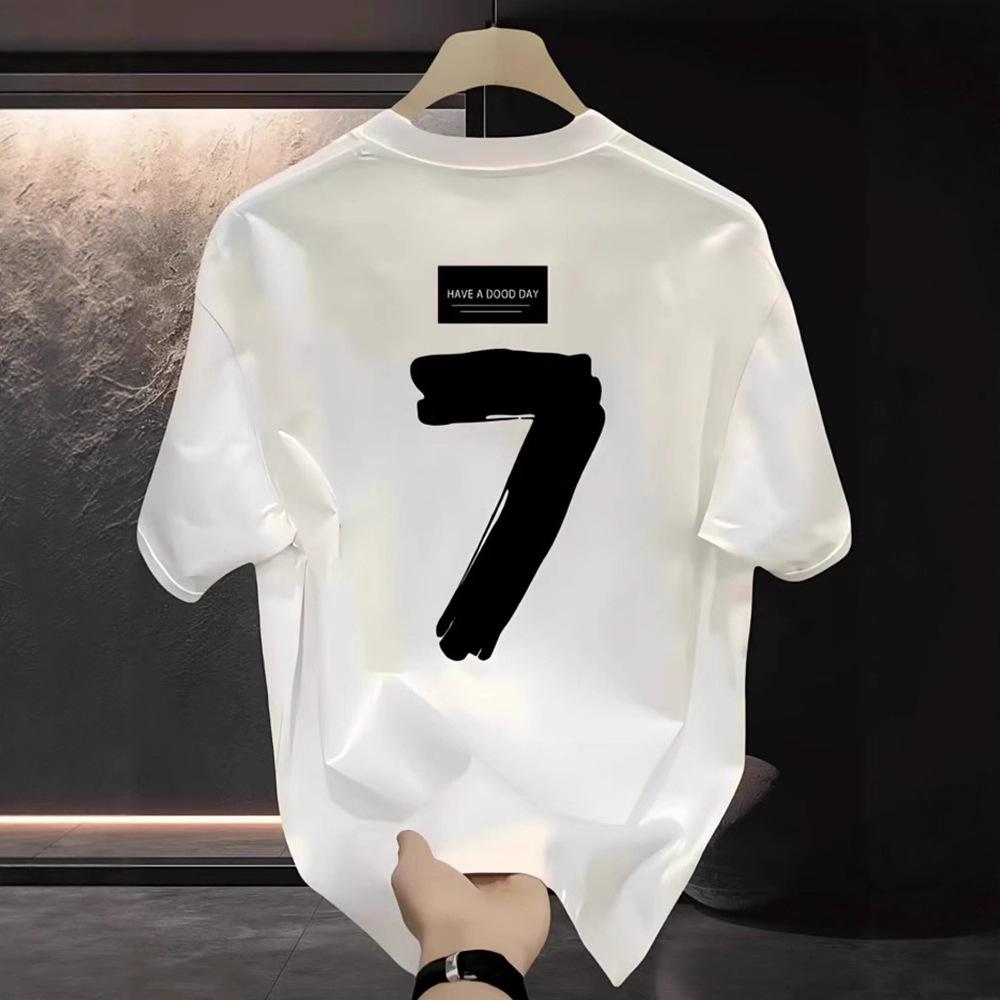 Trendy Brand Men's Summer Digital Print Short Sleeve T-shirt - Stylish Versatile Top