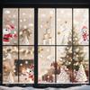 Yousheng 9 Sheets/Set Christmas Window Cling Removable Waterproof PVC Winter Merry Christmas Static Glass Sticker Holiday Party Decoration Decal