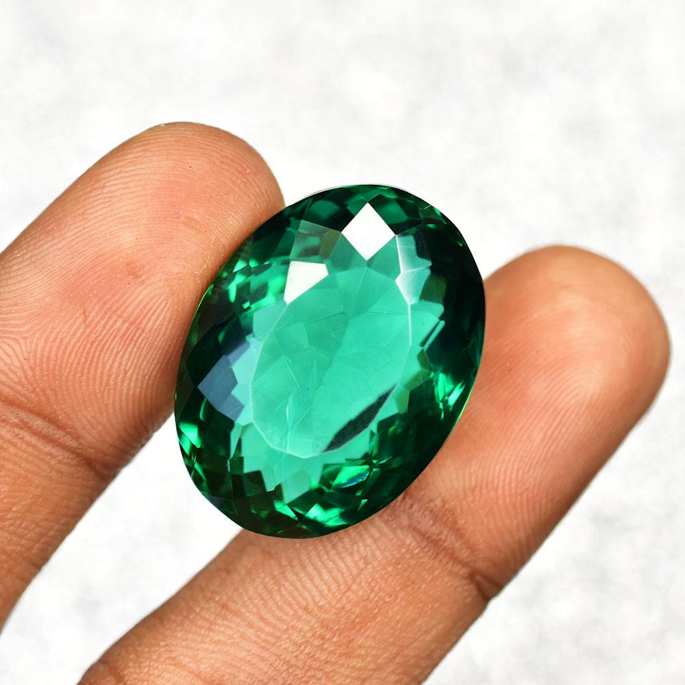 Natural Tsavorite Green Garnet 40.1 Ct Oval Cut Brazilian Gemstone