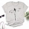New Love Heart Dragonfly Print Women T-Shirt Fashion Casual Short Sleeves Ladies O-Collar T Shirts Streetwear Graphic Print Tops