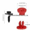 Ford Car Clips & Metal Fenders Set: 6*16M, 10 pcs each, 20 pcs/pack - Round Head Nail Holder Light.