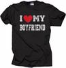 Gift for Girlfriend Men T Shirt I Love My Boyfriend Tee Shirt