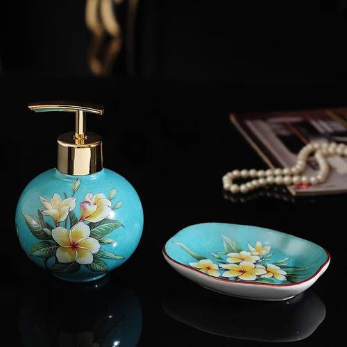 Ice Crack Ceramic Art Lotion Bottle, Bathroom Accessories, Shampoo Bottle, Soap Dish, Household, Travel, Independent Bottle