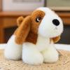 Bear Dog Plush Toy Soft Even Filling Cotton Durability For Kids Companionship Office Desk Decoration