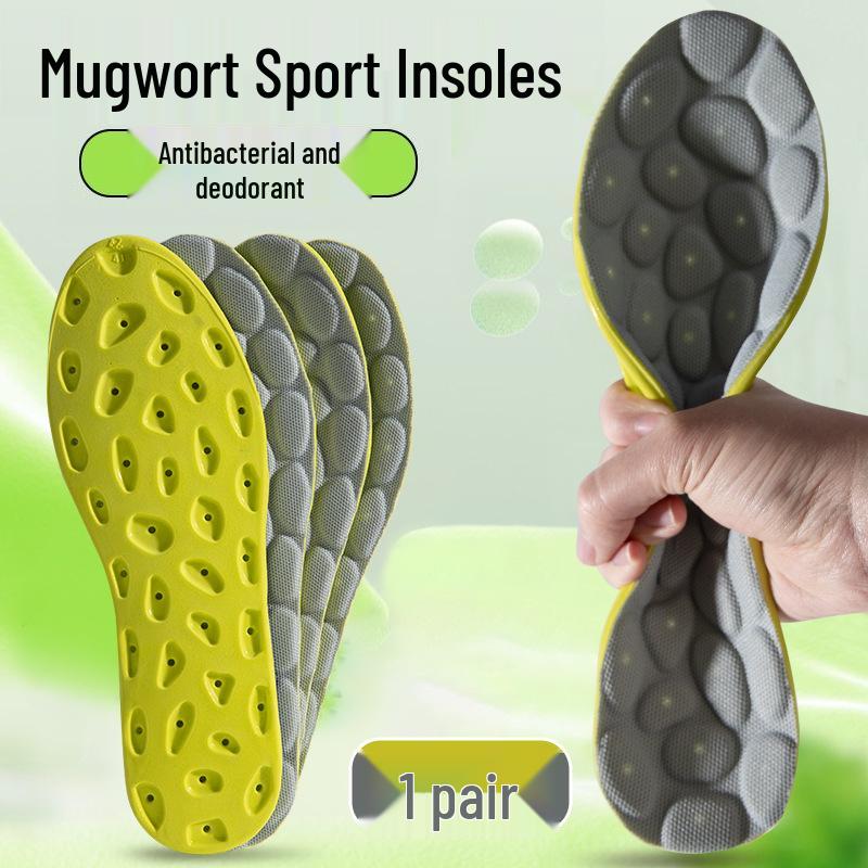 Third Gen PU Acupressure Insoles: Super Soft, Antibacterial, Deodorizing, Sweat-Absorbent & Breathable