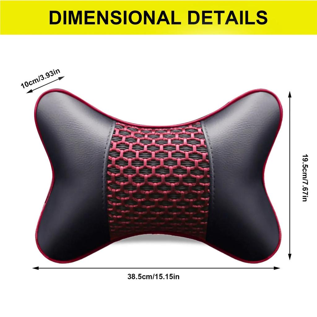 Perne pentru gât de mașină Ambele părți din piele PU Pachet 1 buc Tetiera pentru ameliorarea durerilor de cap pernă universală pentru mașină umplută cu fibre