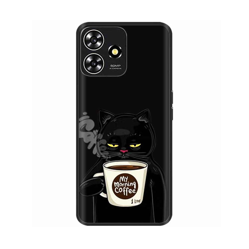 For ZTE Blade A73 4G Phone Case Lovely Silicone Back Cover For ZTE Blade A73 4G A 73 Cases Liquid Silicon Anti Drop Funda Coque