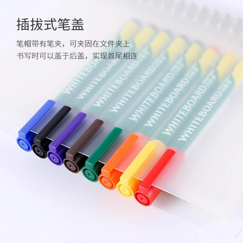 8 Colors Whiteboard Markers Set,1.0mm Tib Erase Markers,Non-Toxic,Easily Erasable,Assorted Vibrant Colors For School,Office