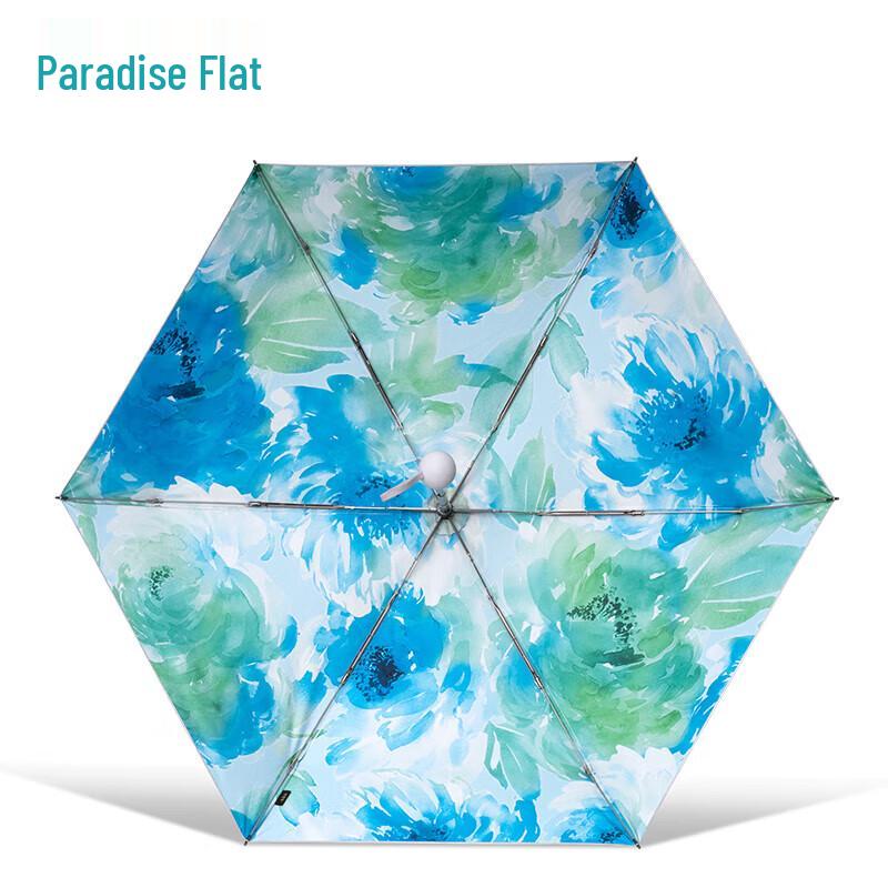 Paradise 5-Fold Titanium Silver Portable UV Sun Umbrella
