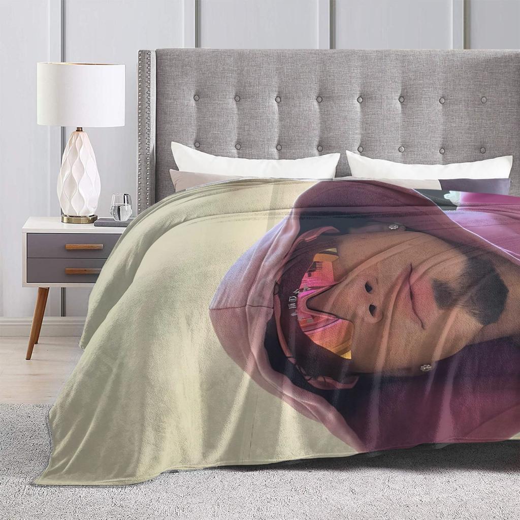 Omar Courtz Singer Warm Soft Blanket Kids Plush Bedding Throws Pattern Couch Chair Flannel Bedspread Sofa Bed Cover