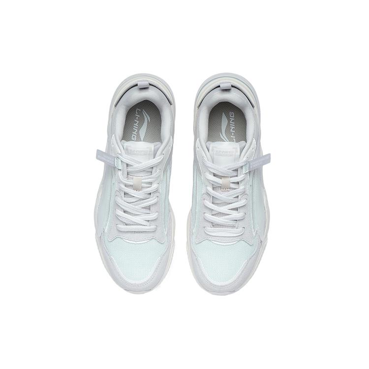 Li Ning Textile, Synthetic Leather Soft Cushioning Breathable Abrasion Resistant Slip Resistant Low Top Running Shoes AGCR324-1