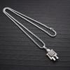 Hip-hop Rotating Robot Necklace for Men and Women Long Versatile Clavicle Chain Bouncy Personality Ins Couple Titanium Steel Accessories
